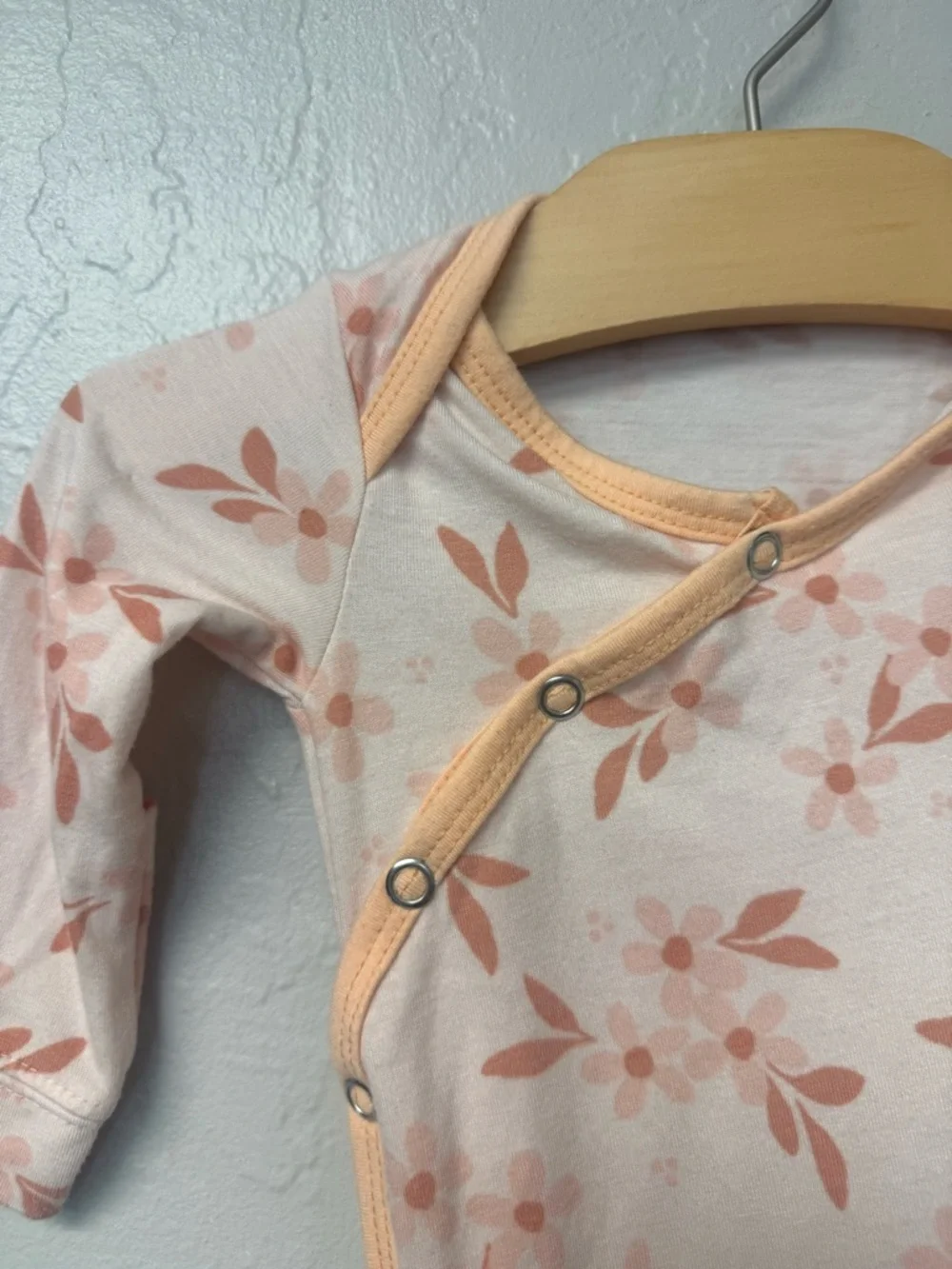 $15 ADD ON Copper‎ Pearl Newborn Baby Gown Pink Peach Janie and Jack Zara